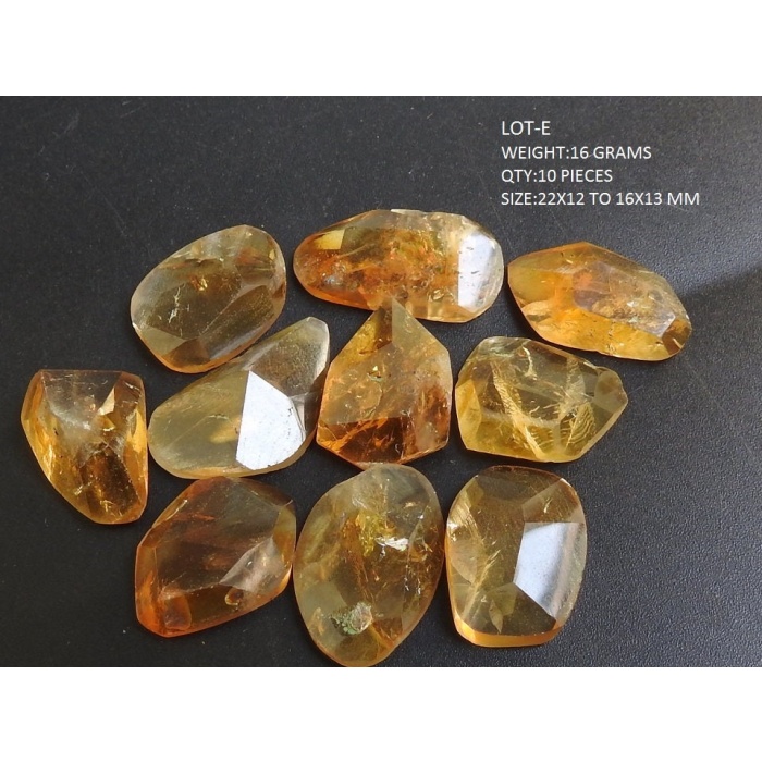 Citrine Faceted Cabochons Lot,Fancy Cut,Loose Gemstones,Irregular Shape,Handmade,One Of A Kind,Making Jewelry,Pendents,100%Natural | Save 33% - Rajasthan Living 9