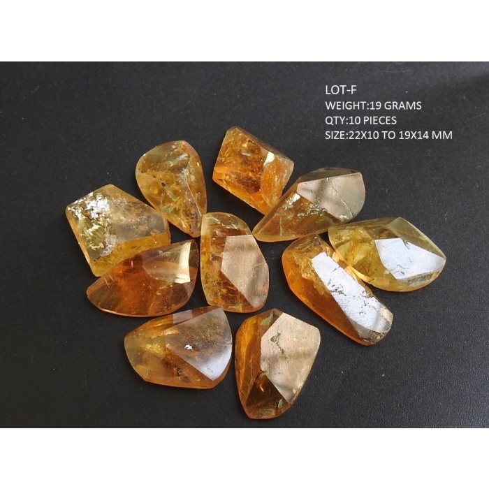 Citrine Faceted Cabochons Lot,Fancy Cut,Loose Gemstones,Irregular Shape,Handmade,One Of A Kind,Making Jewelry,Pendents,100%Natural | Save 33% - Rajasthan Living 10