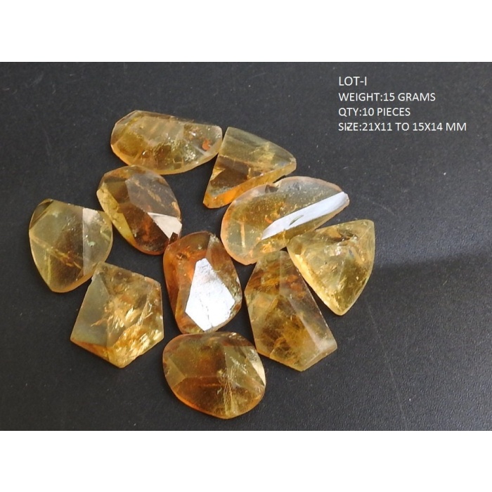 Citrine Faceted Cabochons Lot,Fancy Cut,Loose Gemstones,Irregular Shape,Handmade,One Of A Kind,Making Jewelry,Pendents,100%Natural | Save 33% - Rajasthan Living 13