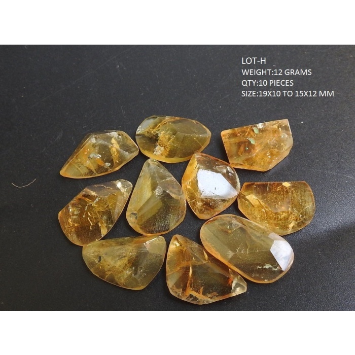 Citrine Faceted Cabochons Lot,Fancy Cut,Loose Gemstones,Irregular Shape,Handmade,One Of A Kind,Making Jewelry,Pendents,100%Natural | Save 33% - Rajasthan Living 12