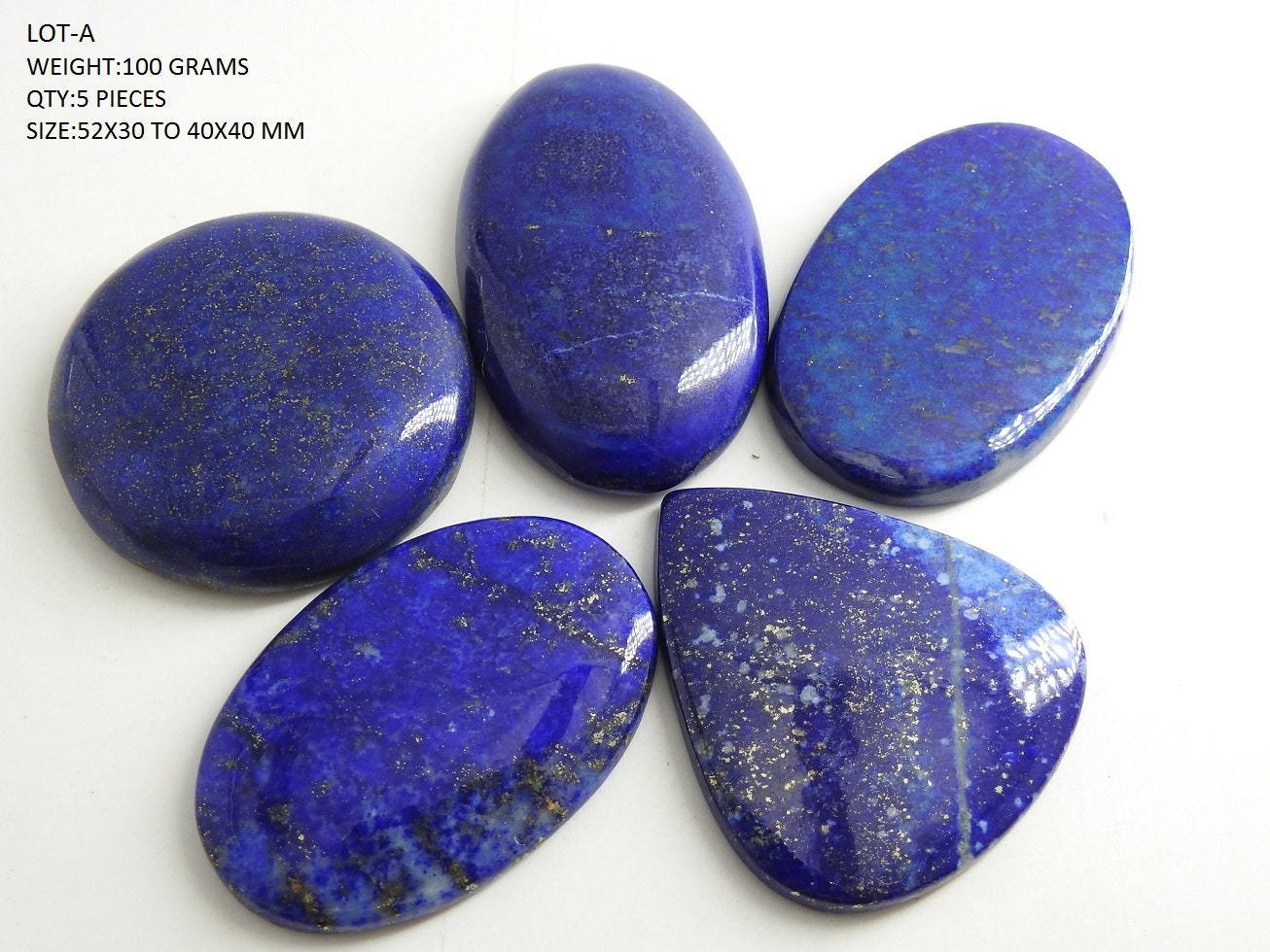 Natural Lapis Lazuli Smooth Fancy Shape Cabochons Lot Finest Quality Wholesale Price New Arrival C2 | Save 33% - Rajasthan Living 16