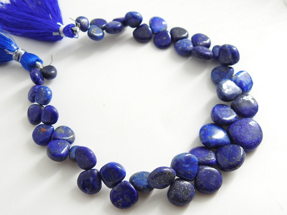 Lapis Lazuli Smooth Heart,Teardrop,Loose Stone,Handmade Bead,Drop,Gemstone For Jewelry Making,8Inch 13-6MM Approx,100%Natural PME(BR6) | Save 33% - Rajasthan Living 16