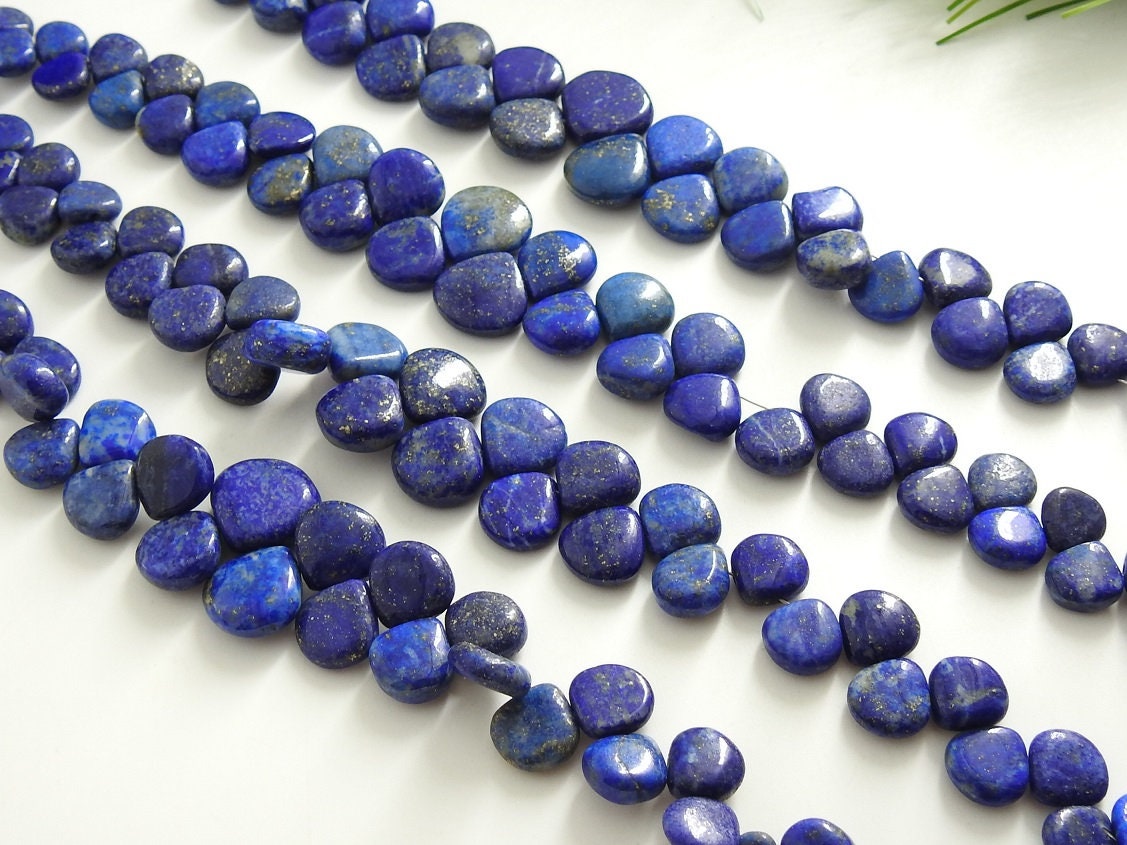 Lapis Lazuli Smooth Heart,Teardrop,Loose Stone,Handmade Bead,Drop,Gemstone For Jewelry Making,8Inch 13-6MM Approx,100%Natural PME(BR6) | Save 33% - Rajasthan Living 19