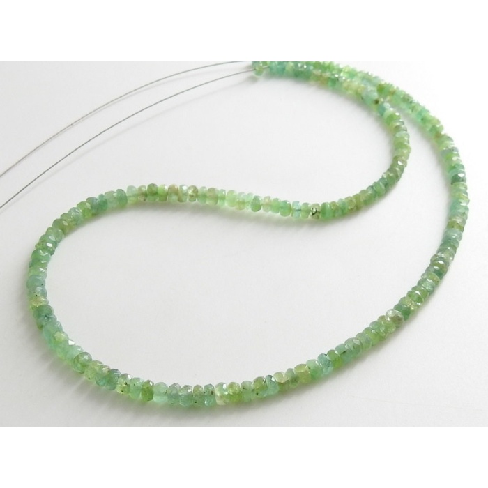 100%Natural Emerald Faceted Roundel Beads,Loose Stone,Handmade,Gemstone For Necklaces Wholesale Price New Arrival 12Inch Strand (pme) B12 | Save 33% - Rajasthan Living 8