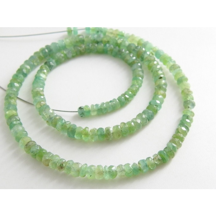 100%Natural Emerald Faceted Roundel Beads,Loose Stone,Handmade,Gemstone For Necklaces Wholesale Price New Arrival 12Inch Strand (pme) B12 | Save 33% - Rajasthan Living 12
