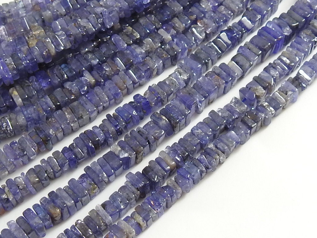 Blue Tanzanite Smooth Heishi,Square,Cushion Shape,Beads,Handmade,Loose Stone Wholesale Price New Arrival 100%Natural 16Inch Strand PME(H2) | Save 33% - Rajasthan Living 17