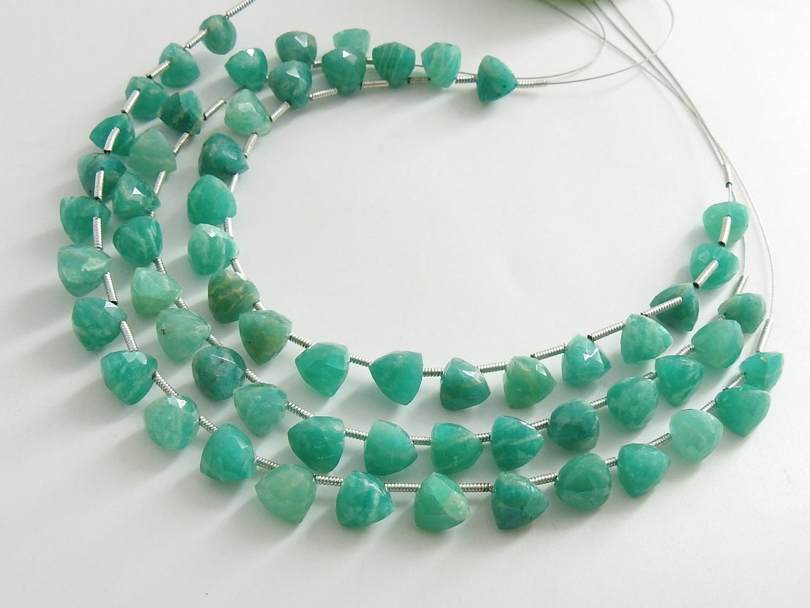 Amazonite Micro Faceted Trillions,Briolette,Loose Stone,Handmade 100%Natural 20Piece Strand 8X8 To 7X7 MM Approx (pme)BR2 | Save 33% - Rajasthan Living 16