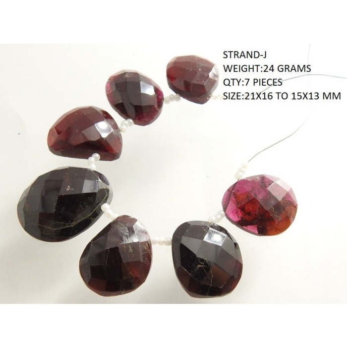 Rhodolite Garnet Faceted Fancy Shape Briolette,Irregular Bead,Handmade,Loose Stone,Gemstones,For Making Jewelry | Save 33% - Rajasthan Living 15