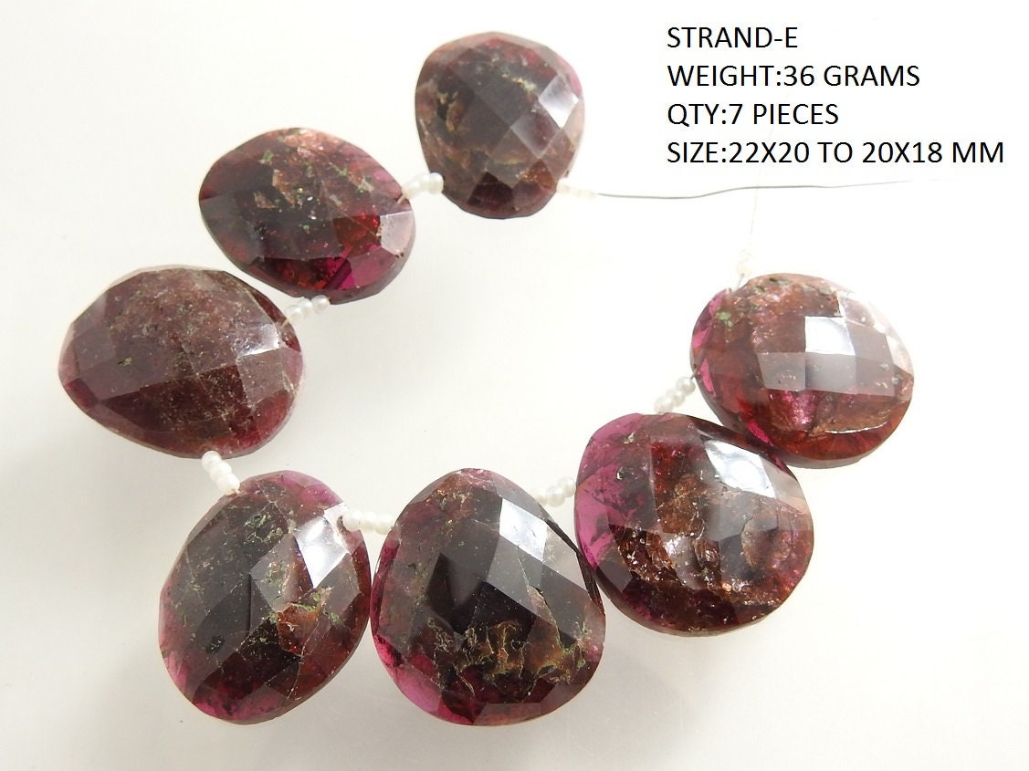 Rhodolite Garnet Faceted Fancy Shape Briolette,Irregular Bead,Handmade,Loose Stone,Gemstones,For Making Jewelry | Save 33% - Rajasthan Living 20