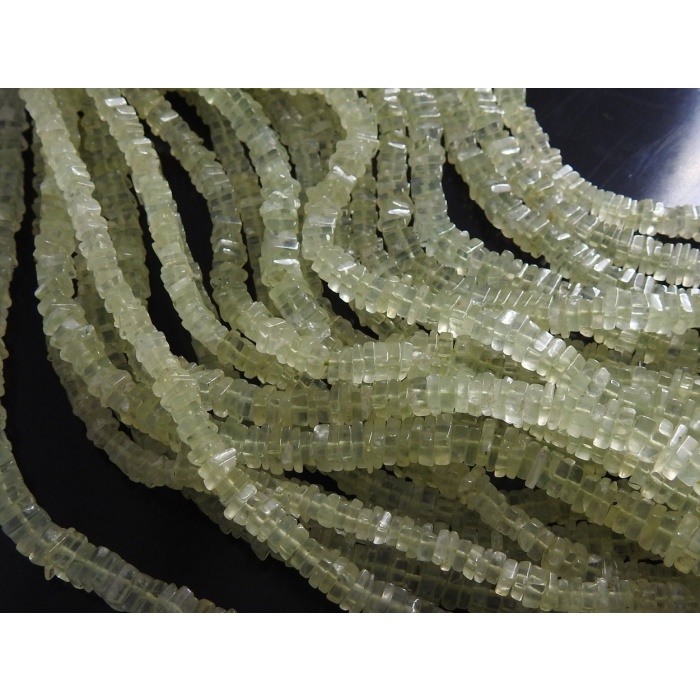 Natural Prehnite Smooth Heishi,Square,Cushion Shape Bead,Handmade,For Jewelry Makers Wholesale Price New Arrival 16Inch (pme)H1 | Save 33% - Rajasthan Living 9
