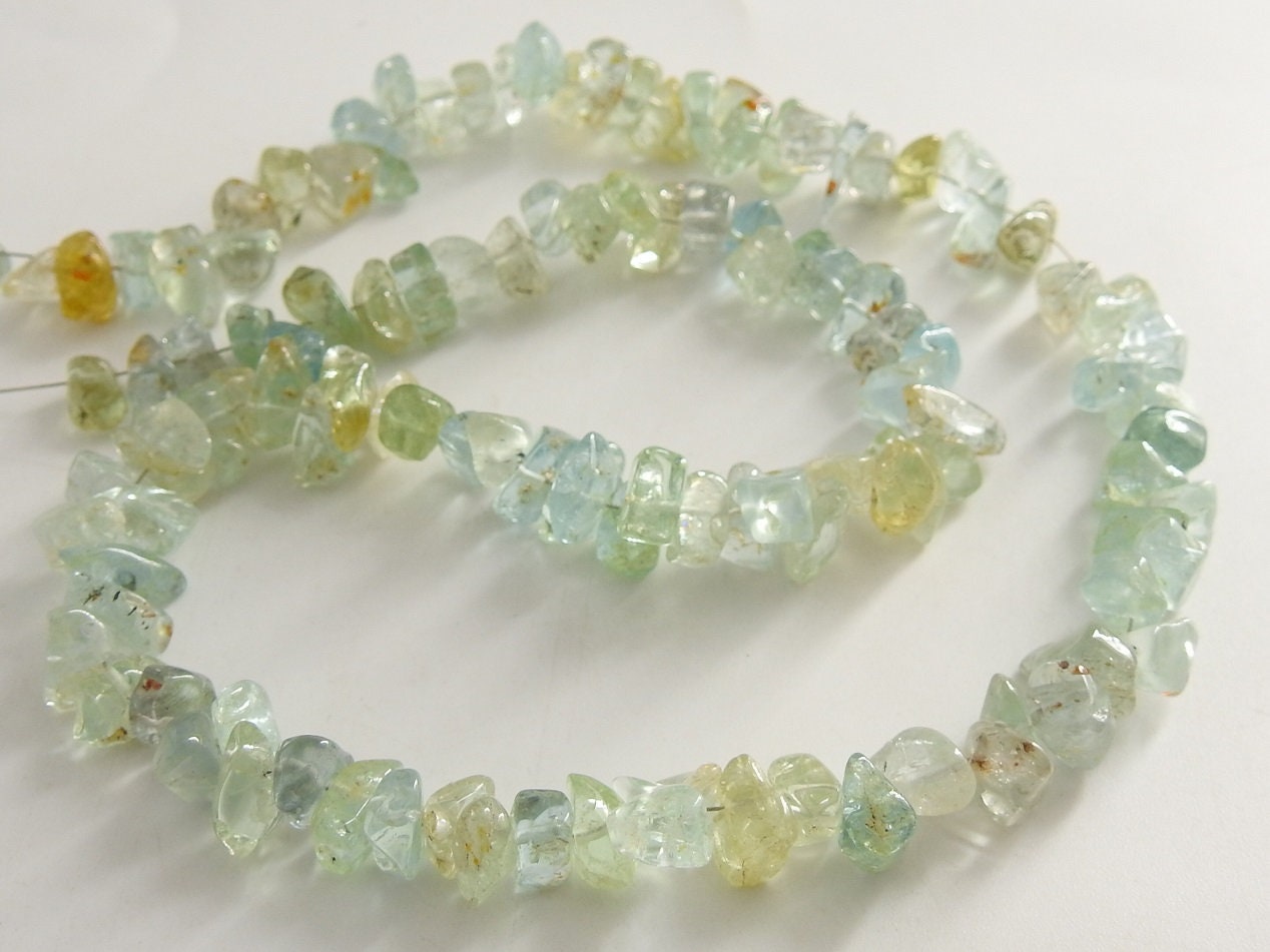 100%Natural,Aquamarine Polished Rough Beads,Anklets,Chips,Uncut 10X5To5X4MM Approx,Wholesale Price,New Arrival RB1 | Save 33% - Rajasthan Living 18