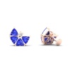 Dainty 14K Natural Tanzanite Stud Earrings, Gold Stud Earrings For Women, Everyday Gemstone Earring For Her, December Birthstone Jewelry | Save 33% - Rajasthan Living 22
