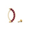 Dainty 14K Natural Rhodolite Garnet Drop Earrings, Gold Stud Earrings For Women, Everyday Gemstone Earring For Her, January Birthstone Jewel | Save 33% - Rajasthan Living 16
