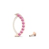 14K Natural Pink Spinel Dainty Drop Earrings, Everyday Gemstone Earring For Her, Gold Stud Earrings For Women, August Birthstone Earrings | Save 33% - Rajasthan Living 16