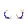 14K Dainty Natural Tanzanite Drop Earrings, Everyday Gemstone Earring For Her, Gold Stud Earrings For Women, December Birthstone Jewelry | Save 33% - Rajasthan Living 22