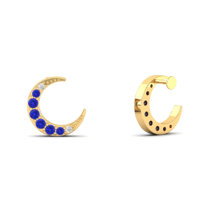 14K Dainty Natural Tanzanite Drop Earrings, Everyday Gemstone Earring For Her, Gold Stud Earrings For Women, December Birthstone Jewelry | Save 33% - Rajasthan Living 14