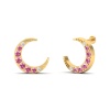 Natural Pink Spinel 14K Dainty Drop Earrings, Gold Stud Earrings For Women, Everyday Gemstone Earring For Her, August Birthstone Earrings | Save 33% - Rajasthan Living 19