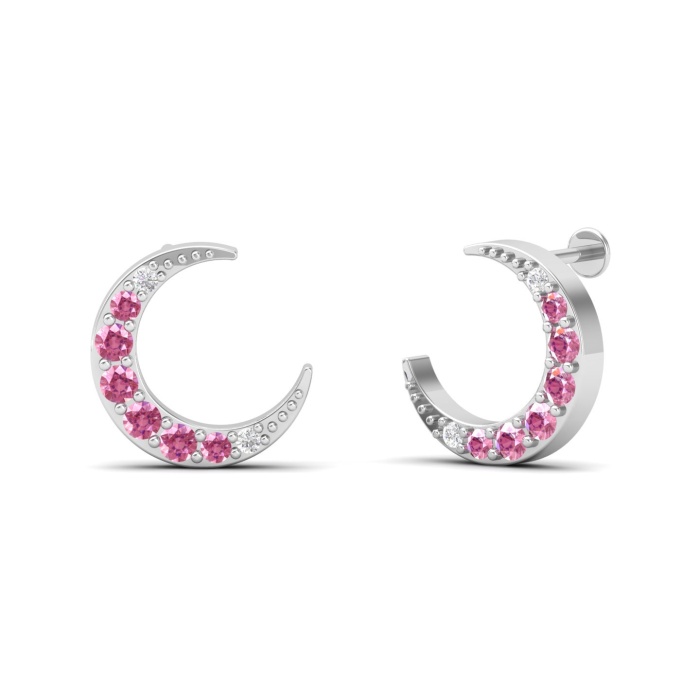 Natural Pink Spinel 14K Dainty Drop Earrings, Gold Stud Earrings For Women, Everyday Gemstone Earring For Her, August Birthstone Earrings | Save 33% - Rajasthan Living 13