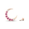 Natural Pink Spinel 14K Dainty Drop Earrings, Gold Stud Earrings For Women, Everyday Gemstone Earring For Her, August Birthstone Earrings | Save 33% - Rajasthan Living 16