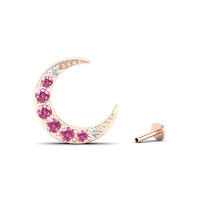 Natural Pink Spinel 14K Dainty Drop Earrings, Gold Stud Earrings For Women, Everyday Gemstone Earring For Her, August Birthstone Earrings | Save 33% - Rajasthan Living 6