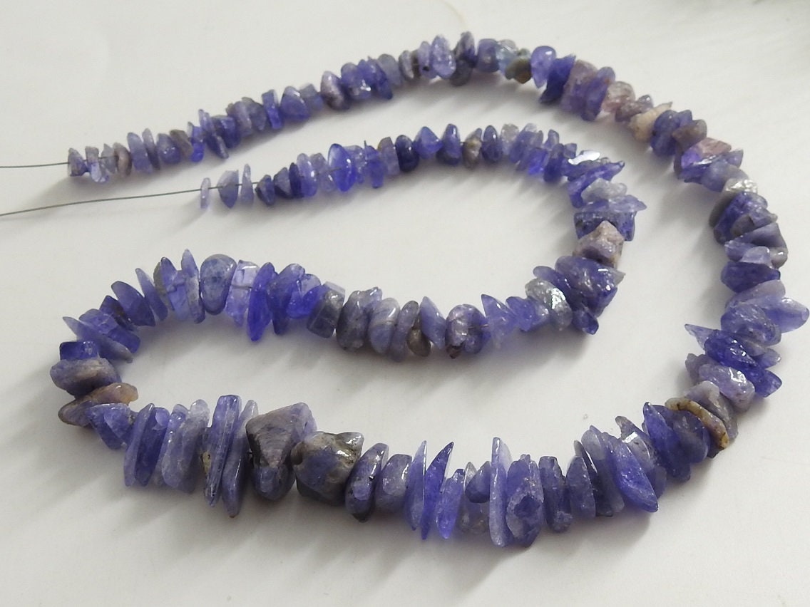 100%Natural,Tanzanite Rough Bead,Polished,Anklet,Chip,Nugget,Loose Stone,16Inch 15X11To6X4MM Approx,Wholesale Price,New Arrival RB7 | Save 33% - Rajasthan Living 13