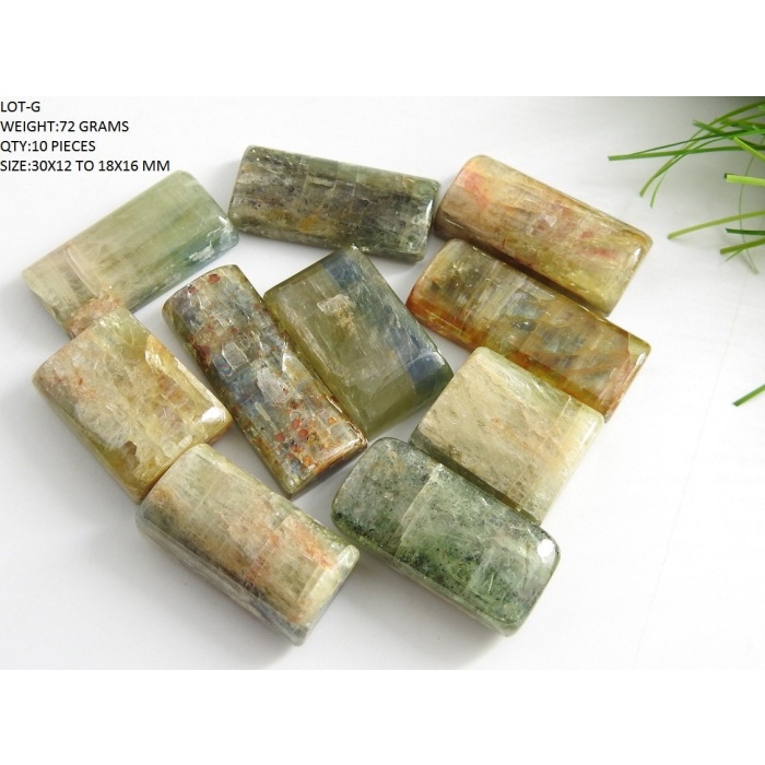 Green Kyanite Smooth Cabochon Lot,Fancy Shape,Loose Stone,Handmade Gemstone,Irregular Bead,Pendent,Necklace,For Jewelry Makers C-2 | Save 33% - Rajasthan Living 11