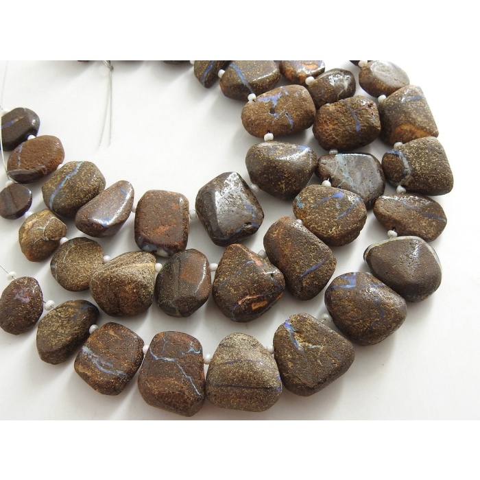 100%Natural Boulder Opal Smooth Fancy Briolette,Tumbke,Nugget,Irregular Shape Bead,Loose Stone,Minerals,Multi Fire 13Piece Strand (WM)R1 | Save 33% - Rajasthan Living 6