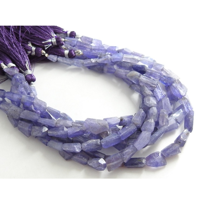 Blue Tanzanite Faceted Tumble,Bead,Nugget,Loose Stone,Handmade,For Making Jewelry,8Inch Strand 12X7To6X5MM Approx,100%Natural PME-TU5 | Save 33% - Rajasthan Living 6