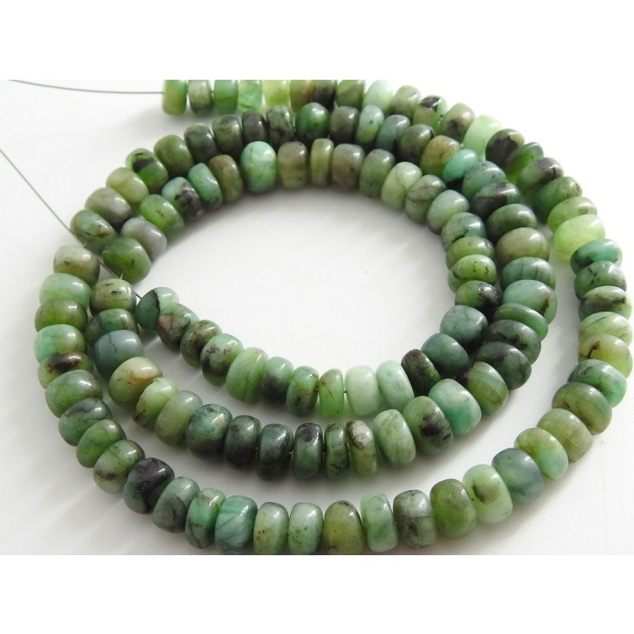 Emerald Smooth Roundel Bead,Shaded,Loose Stone,Handmade,Wholesale Price,New Arrival,18Inch Strand 100%Natural PME(B12) | Save 33% - Rajasthan Living 11