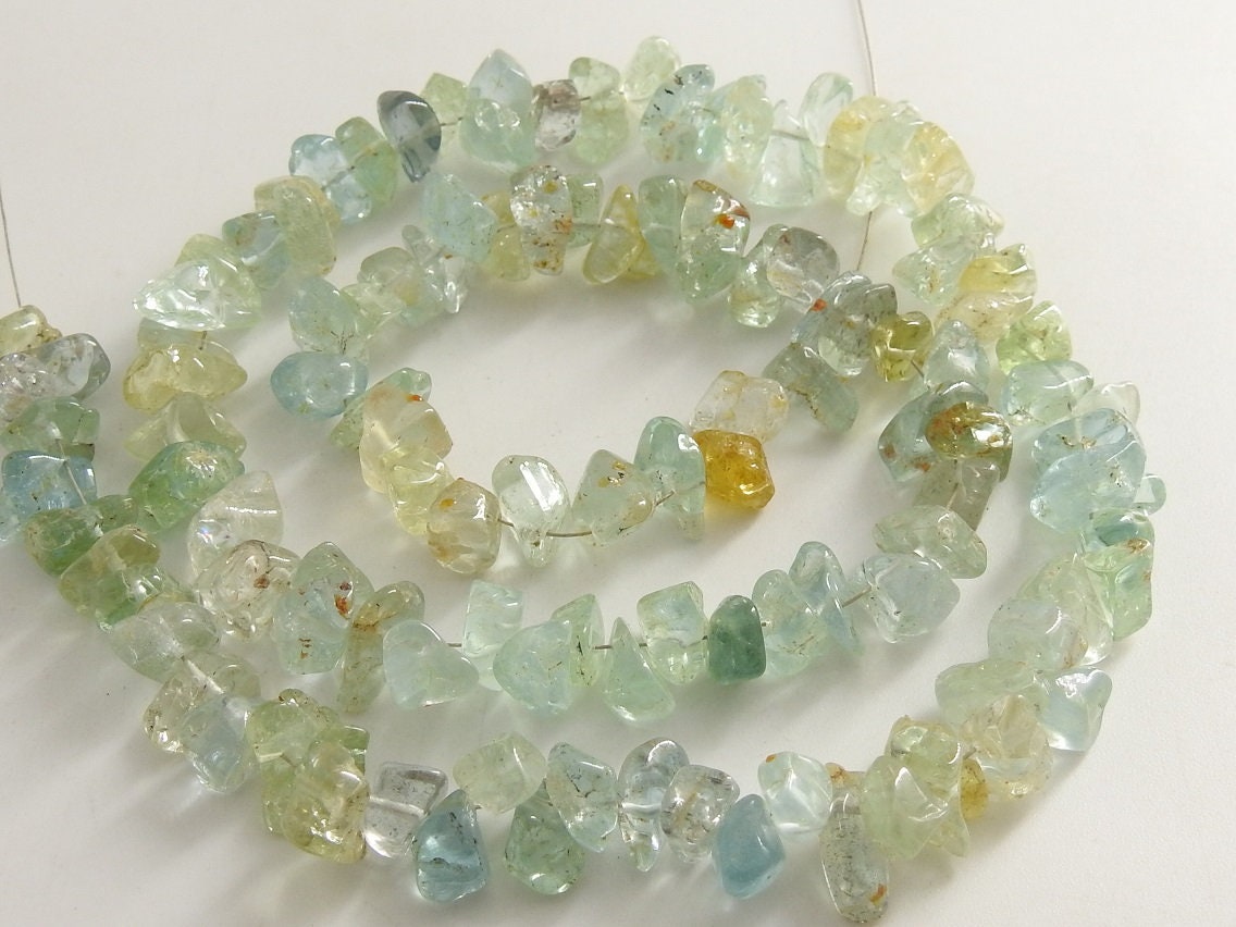 100%Natural,Aquamarine Polished Rough Beads,Anklets,Chips,Uncut 10X5To5X4MM Approx,Wholesale Price,New Arrival RB1 | Save 33% - Rajasthan Living 25