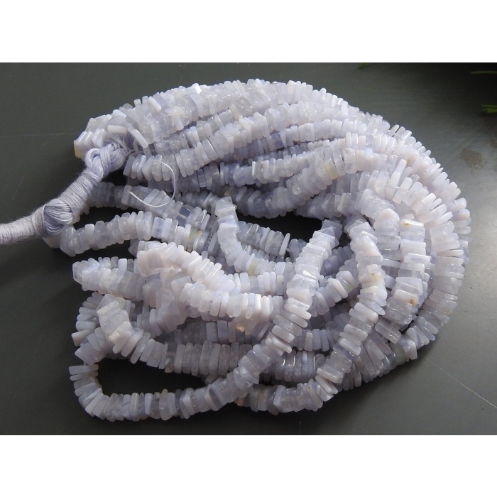 Blue Lace Agate Smooth Heishi,Square,Cushion Shape Beads 16Inch Strand Wholesale Price New Arrival (pme) H1 | Save 33% - Rajasthan Living 10