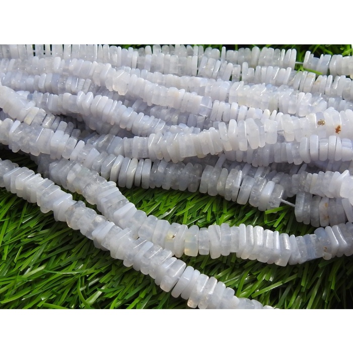 Blue Lace Agate Smooth Heishi,Square,Cushion Shape Beads 16Inch Strand Wholesale Price New Arrival (pme) H1 | Save 33% - Rajasthan Living 6