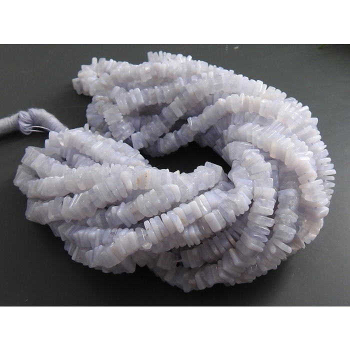 Blue Lace Agate Smooth Heishi,Square,Cushion Shape Beads 16Inch Strand Wholesale Price New Arrival (pme) H1 | Save 33% - Rajasthan Living 8