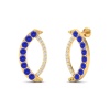 14K Dainty Natural Tanzanite Drop Earrings, Everyday Gemstone Earring For Her, Gold Stud Earrings For Women | Save 33% - Rajasthan Living 21