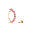 14K Natural Pink Spinel Dainty Drop Earrings, Everyday Gemstone Earring For Her, Gold Stud Earrings For Women, August Birthstone Earrings | Save 33% - Rajasthan Living 22