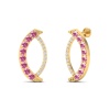 14K Natural Pink Spinel Dainty Drop Earrings, Everyday Gemstone Earring For Her, Gold Stud Earrings For Women, August Birthstone Earrings | Save 33% - Rajasthan Living 23