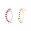 14K Natural Pink Spinel Dainty Drop Earrings, Everyday Gemstone Earring For Her, Gold Stud Earrings For Women, August Birthstone Earrings | Save 33% - Rajasthan Living 17