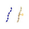 14K Dainty Natural Tanzanite Ear Climbers, Gold Climber Stud Earrings For Women, Everyday Gemstone Earring For Her, December Birthstone | Save 33% - Rajasthan Living 17