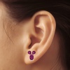 Rhodolite Garnet 14K Dainty Stud Earrings, Gold Stud Earrings For Her, Everyday Gemstone Earrings For Women, January Birthstone Jewelry | Save 33% - Rajasthan Living 20