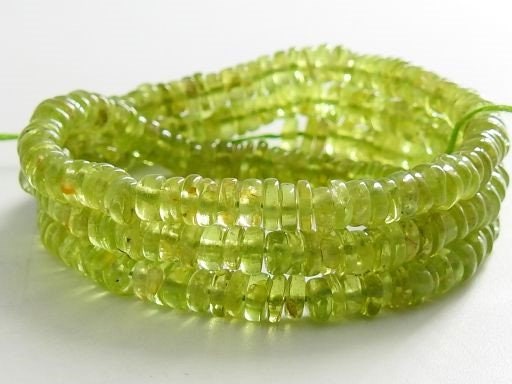 Natural Peridot Smooth Tyre,Coin,Button,Wheel Shape Bead 16Inch Strand,Wholesaler,Supplies,New Arrival PME-T1 | Save 33% - Rajasthan Living 11