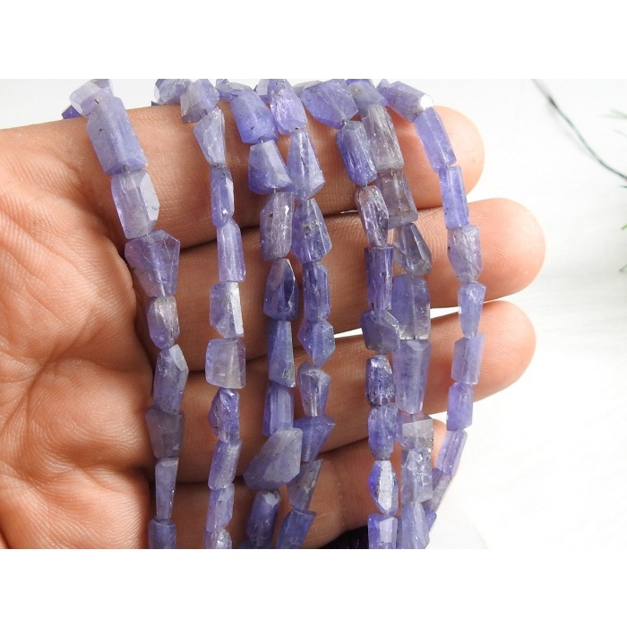 Blue Tanzanite Faceted Tumble,Bead,Nugget,Loose Stone,Handmade,For Making Jewelry,8Inch Strand 12X7To6X5MM Approx,100%Natural PME-TU5 | Save 33% - Rajasthan Living 7
