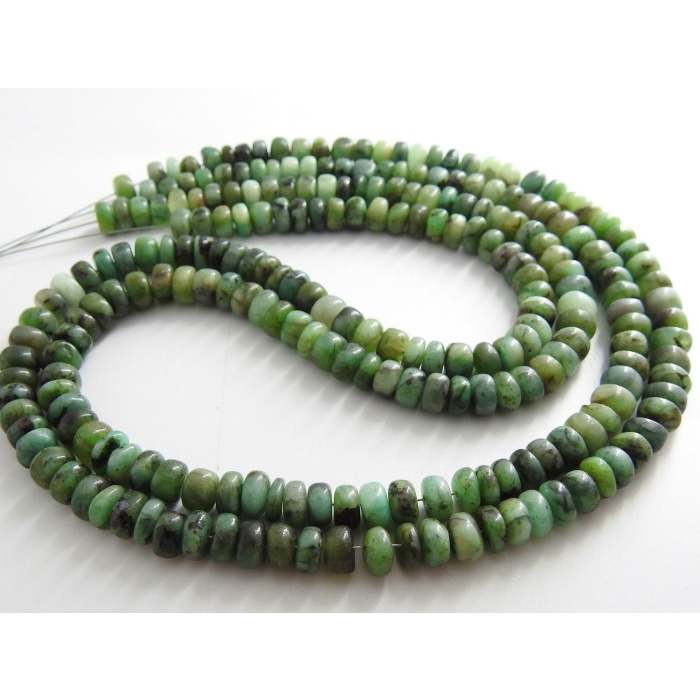 Emerald Smooth Roundel Bead,Shaded,Loose Stone,Handmade,Wholesale Price,New Arrival,18Inch Strand 100%Natural PME(B12) | Save 33% - Rajasthan Living 10