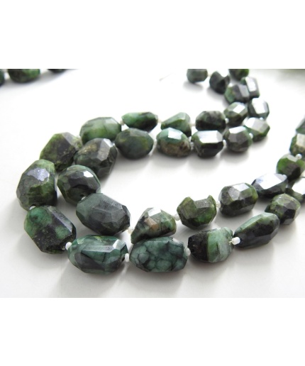 100%Natural,Emerald Faceted Tumble,Nugget,Irregular Shape Bead,Loose Stone,Handmade 12Inch 18X12To10XMM Approx Wholesaler,Supplies (pme)TU1 | Save 33% - Rajasthan Living