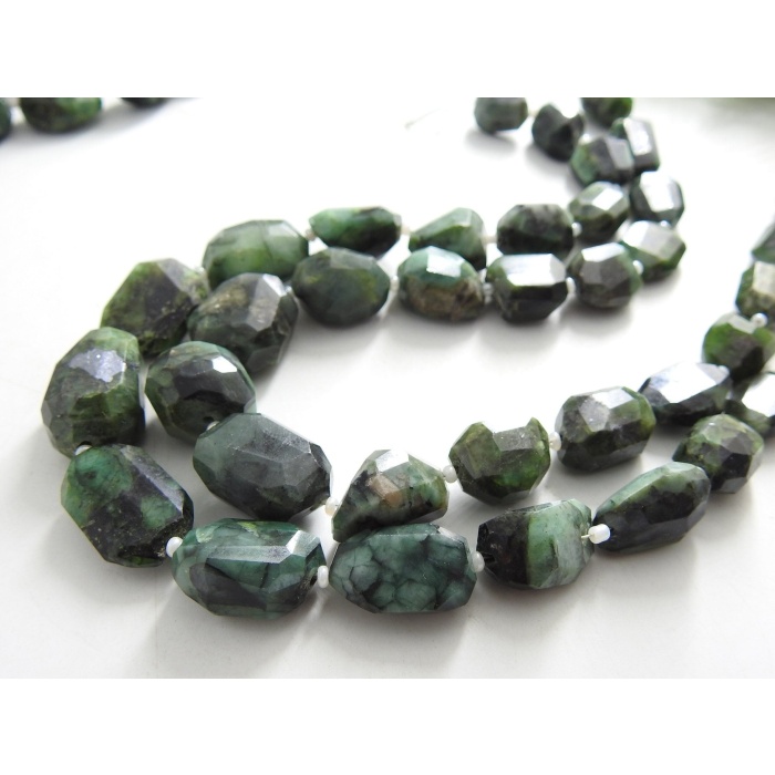 100%Natural,Emerald Faceted Tumble,Nugget,Irregular Shape Bead,Loose Stone,Handmade 12Inch 18X12To10XMM Approx Wholesaler,Supplies (pme)TU1 | Save 33% - Rajasthan Living 6