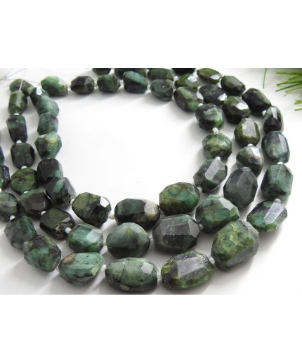 100%Natural,Emerald Faceted Tumble,Nugget,Irregular Shape Bead,Loose Stone,Handmade 12Inch 18X12To10XMM Approx Wholesaler,Supplies (pme)TU1 | Save 33% - Rajasthan Living 3