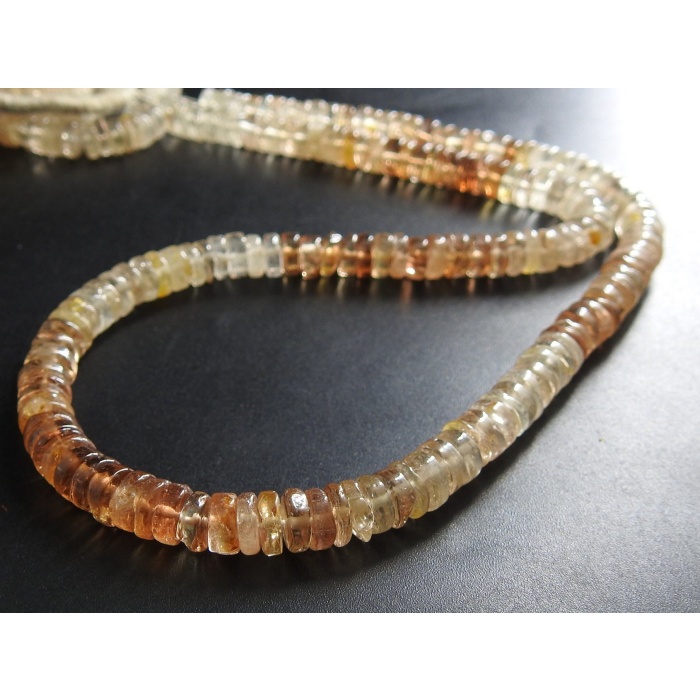 Imperial Topaz Smooth Tyres,Coin,Button Shape Bead,Multi Shaded,Loose Stone,Handmade,For Jewelry Makers,16Inch Strand,100%Natural PME-T2 | Save 33% - Rajasthan Living 8