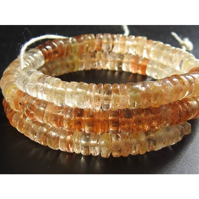 Imperial Topaz Smooth Tyres,Coin,Button Shape Bead,Multi Shaded,Loose Stone,Handmade,For Jewelry Makers,16Inch Strand,100%Natural PME-T2 | Save 33% - Rajasthan Living 6