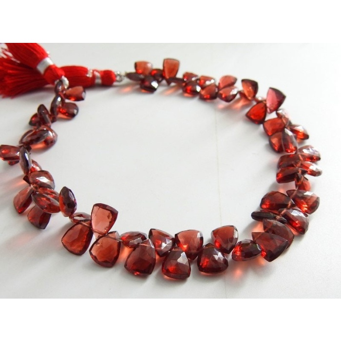 Mozambique Garnet Faceted Long Trillion,Briolette,Teardrop,Bead,Pyramid,Drop,Loose Stone,For Making Jewelry 100%Natural 8Inch Strand PME-BR5 | Save 33% - Rajasthan Living 10