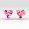 14K Natural Spinel Dainty Stud Earrings, Gold Stud Earrings For Women, Everyday Gemstone Earring For Her, August Birthstone Tragus Earrings | Save 33% - Rajasthan Living 19