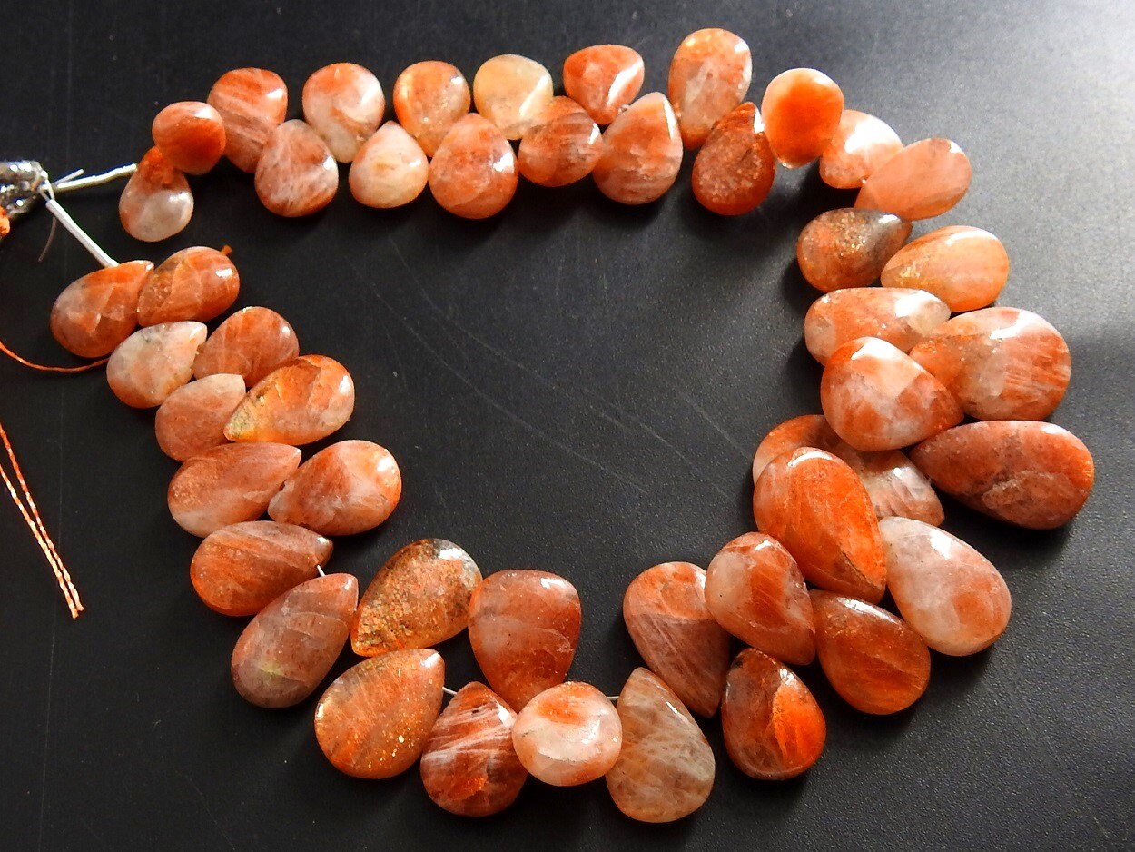 Sunstone Smooth Teardrop,Handmade,Loose Stone,Bead,For Making Jewelry 100%Natural 8Inch 17X11To9X6MM Approx Wholesaler Supplies Pme-BR7 | Save 33% - Rajasthan Living 17